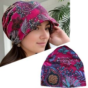 ✂️ SPRING SWEEP SALE Bohemian Flower Print Versatile Slouchy Beanie or Scarf